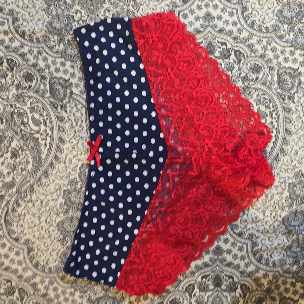 NWOT Wilshire & Montana red, white, & blue panties